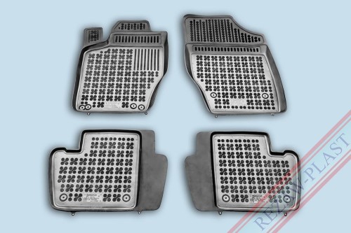 Floor mats black fit to: Citroen C4 I 2004 - 2010, C4 II 2010 - 2017, Peugeot 307 2001 - 2011