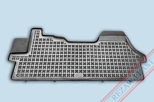 Floor mat black fits to: Citroen JUMPER II 2006 -, Dodge RAM PROMASTER 2014 - 2020 , Fiat DUCATO III 2006 -, e-Ducato III 2021 -, Opel MOVANO C III 2022 -, Peugeot BOXER II 2006 -