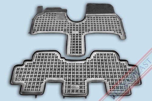 Floor mats black fit to: Citroen C8 2002 - 2014, Fiat ULYSSE II 2002 - 2010, Lancia PHEDRA 2002 - 2010, Peugeot 807 2002 - 2014