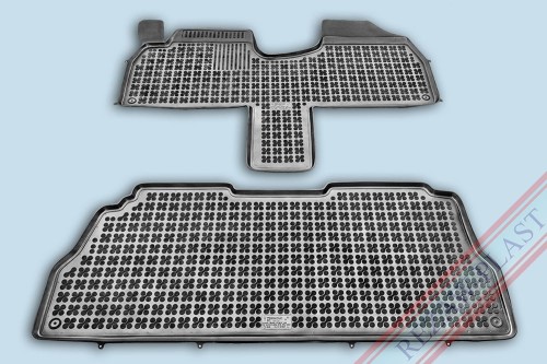 Floor mats black fit to: Citroen EVASION 1994 - 2003, Fiat ULYSSE I 1994 - 2002, Lancia ZETA 1994 - 2002, Peugeot 806 1994 - 2002