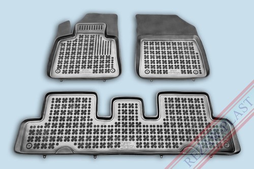 Floor mats black fit to: Citroen C4 PICASSO II 2013 - 2018, C4 GRAND PICASSO II 2013 - 2018, C4 SPACETOURER 2018 - 2022