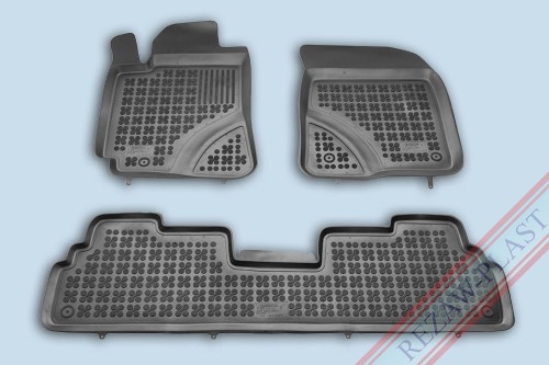 Floor mats black fit to: Toyota COROLLA VERSO II 2004 - 2009