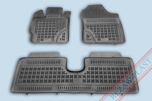 Floor mats black fit to: Toyota YARIS III 2011 - 2020