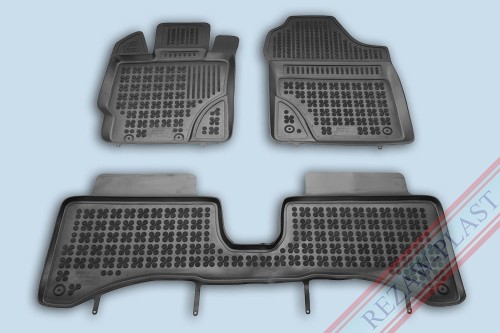 Floor mats black fit to: Toyota YARIS III 2012 - 2014