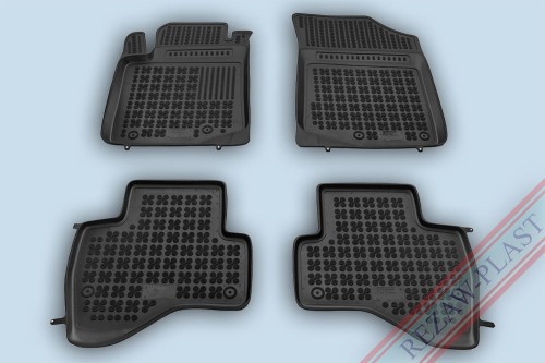 Dywaniki podłogowe czarne pasują do: Citroen C1 II 2014 - 2021, Toyota AYGO II 2014 - 2021