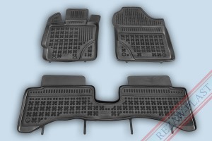 Floor mats black fit to: Toyota YARIS III 2014 - 2020