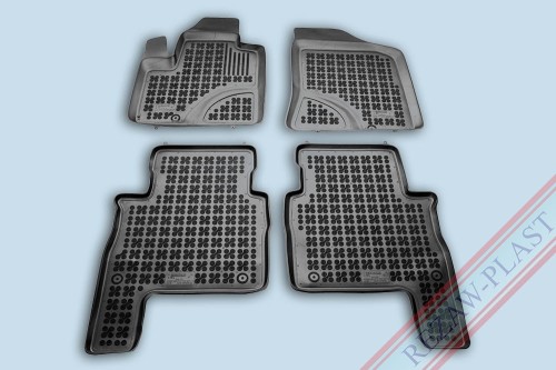 Floor mats black fit to: Hyundai SANTA FE II 2006 - 2012
