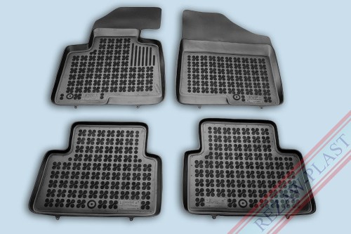 Floor mats black fit to: Hyundai SANTA FE III 2012 - 2018