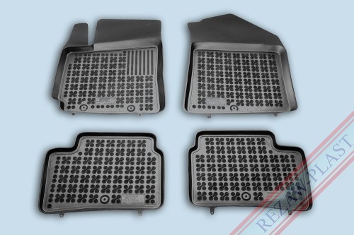 Floor mats black fit to: Hyundai i10 II 2013 - 2019