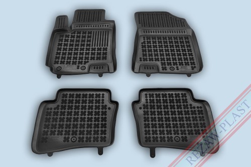 Floor mats black fit to: Hyundai i20 II 2014 - 2020, i20 ACTIVE 2015 - 2020