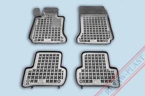 Floor mats black fit to: Mercedes W204, S204 C - KLASA 2007 - 2014