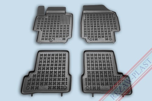 Floor mats black fit to: Nissan MICRA III K12 2007 - 2010