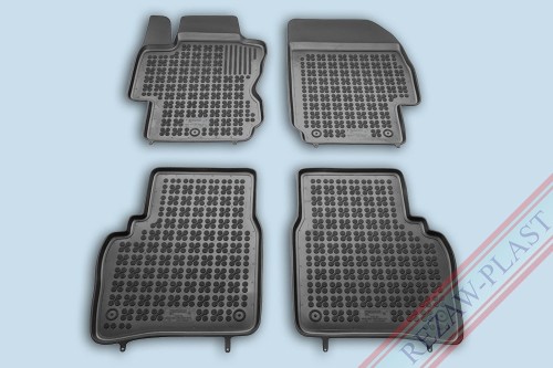 Dywaniki podłogowe czarne pasują do: Nissan NOTE I 2006 - 2013