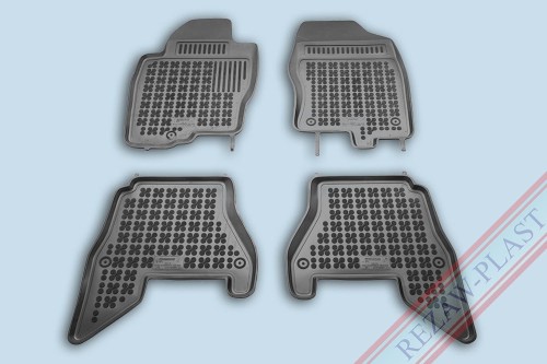 Floor mats black fit to: Nissan PATHFINDER III 2008 - 2012