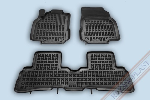 Floor mats black fit to: Nissan CUBE III 2009 - 2014