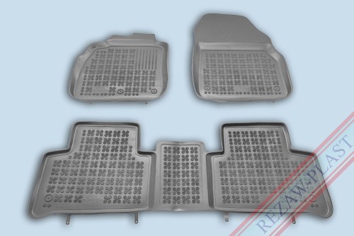 Floor mats black fit to: Renault SCENIC II, III 2003 - 2016, Grand SCENIC II 2003 - 2009, GRAND SCENIC III 2009 - 2016