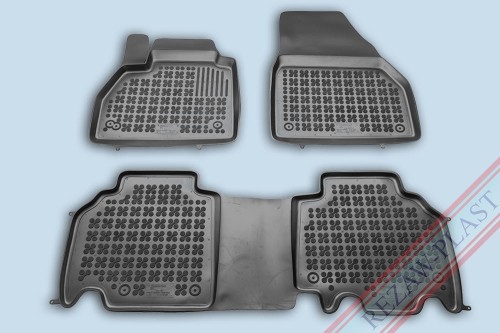Floor mats black fit to: Renault KANGOO II 2008 - 2021