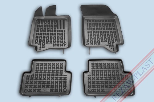 Floor mats black fit to: Renault LAGUNA II 2001 - 2007