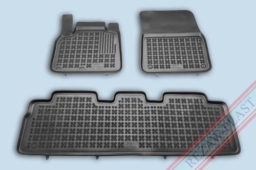Dywaniki podłogowe czarne pasują do: Renault ESPACE IV 2002 - 2014