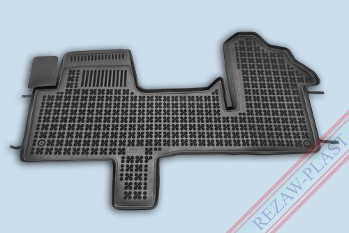 Floor mat black fits to: Opel MOVANO B II 2010 - 2022, Renault MASTER III 2010 - 2019, MASTER III 2019 - 2024