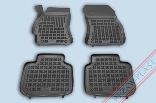Floor mats black fit to: Subaru LEGACY V 2009 - 2014, OUTBACK IV 2009 - 2014, OUTBACK V 2014 - 2020