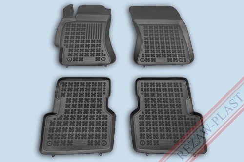 Floor mats black fit to: Subaru FORESTER II 2002 - 2008