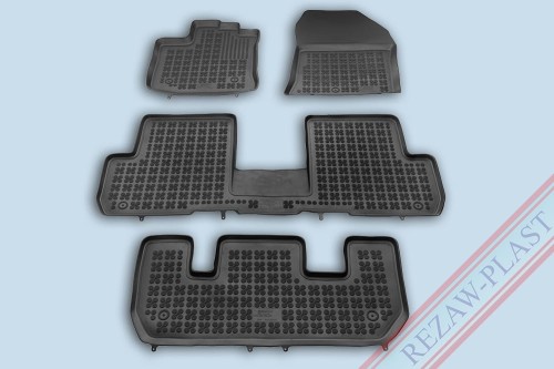 Floor mats black fit to: Dacia LODGY I, LOGAN I 2012 - 2020