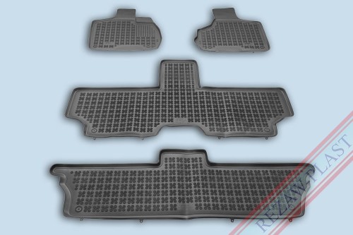 Floor mats black fit to: Chrysler VOYAGER IV 2001 - 2007