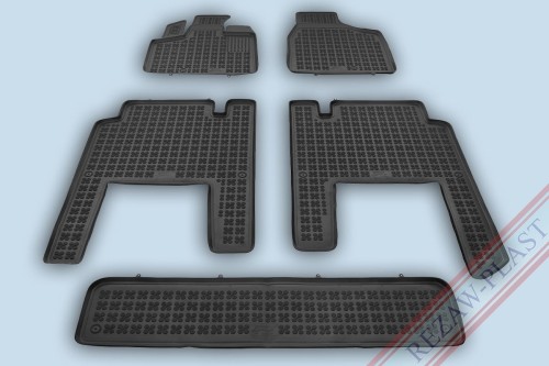 Floor mats black fit to: Chrysler VOYAGER V 2005 - 2011