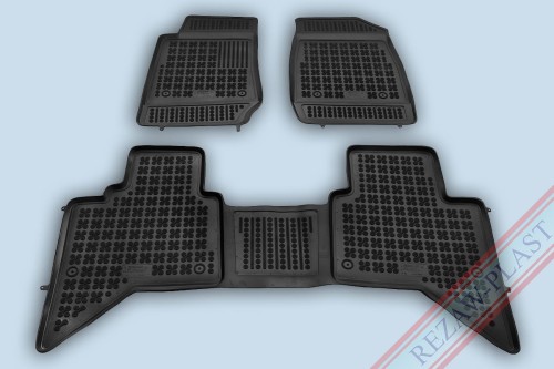 Floor mats black fit to: Isuzu D - MAX II 2011 - 2019