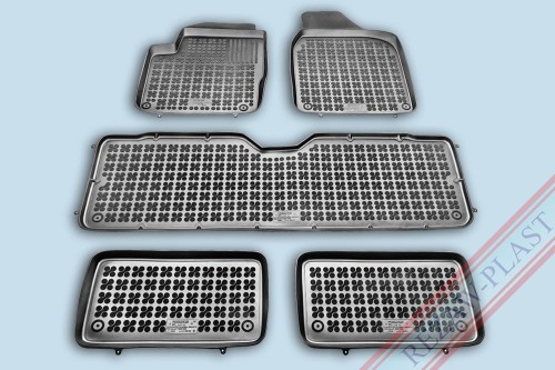 Floor mats black fits to: Ford GALAXY I 1995 - 2006, Seat ALHAMBRA I 1996 - 2010, Volkswagen SHARAN I 1995 - 2010