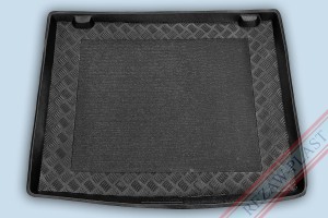 Trunk mat with non - slip fits to: Renault CLIO III 2005 - 2012