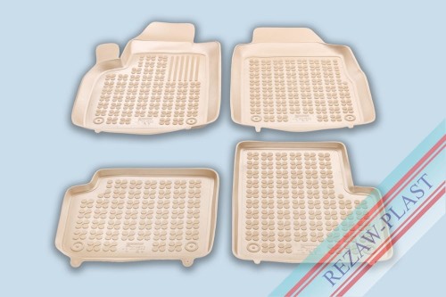 Floor mats beige fit to: Fiat 500 2020 -