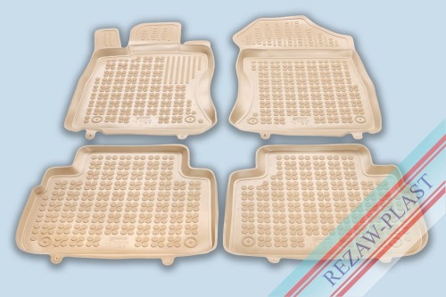 Dywaniki podłogowe beżowe pasują do: Subaru FORESTER V 2018 - 2025