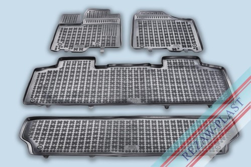 Floor mats black fit to: Toyota SIENNA III 2010 - 2020