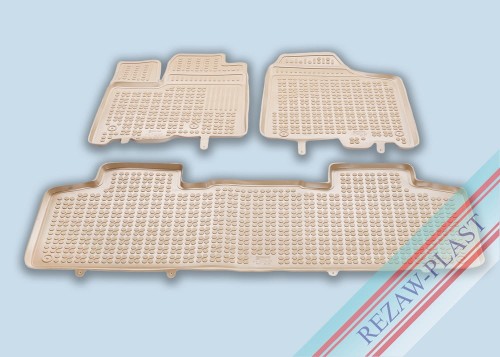 Floor mats beige fit to: Toyota SIENNA III 2010 - 2020