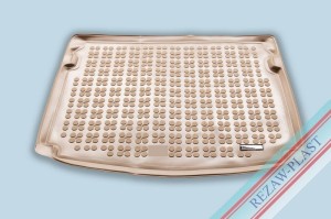 Trunk mat beige fits to: Skoda KAROQ 2017 -