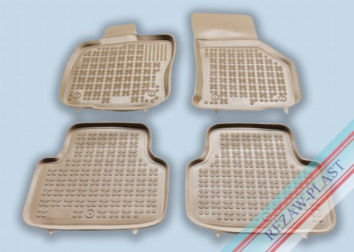 Floor mats beige fit to: Skoda OCTAVIA III 2013 - 2019, OCTAVIA IV 2019 - 2024
