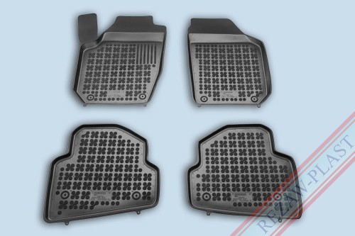 Dywaniki podłogowe czarne pasują do: Skoda FABIA II 2007 - 2014