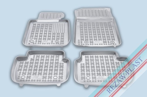 Dywaniki podłogowe szare pasują do: BMW 3 (E46, E90, E91) 1998 -2013