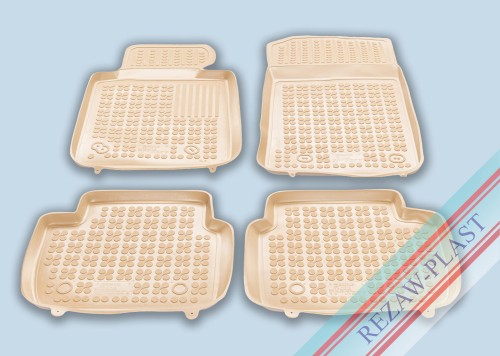 Dywaniki podłogowe beżowe pasują do: BMW 3 (E46, E90, E91) 1998 - 2013