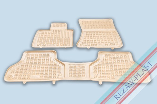 Floor mats beige fit to: BMW X5 (E70) 2006 - 2013, X6 (E71) 2008 - 2014
