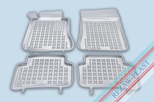 Floor mats grey fit to: Mercedes W203, S203 C - KLASA 2000 - 2007