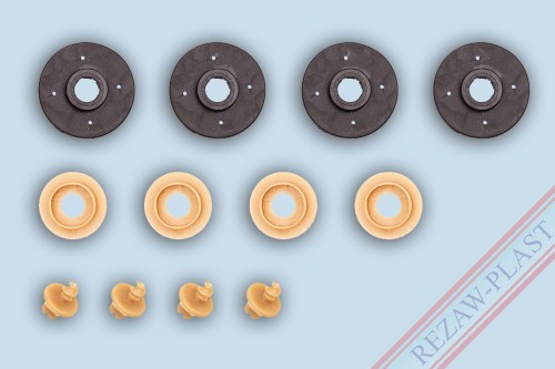 Okrągłe stopery beżowe