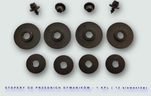 Okrągłe stopery czarne