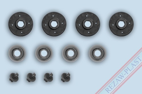 Okrągłe stopery szare