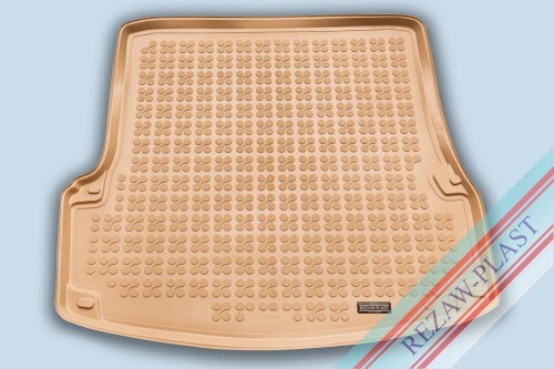 Mata bagażnika TPE (gumowa) beżowa pasuje do: Skoda OCTAVIA II 2004 - 2013