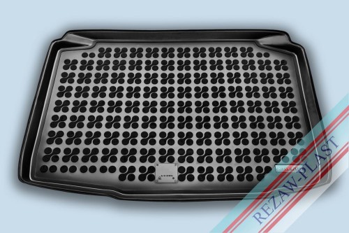 Trunk mat black fits to: Skoda FABIA II 2007 - 2014