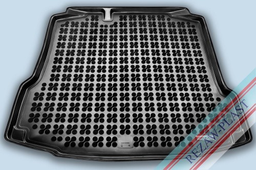 Trunk mat black fits to: Seat TOLEDO IV 2012 - 2018, Skoda RAPID 2012 - 2019
