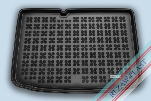Trunk mat black fits to: Skoda FABIA III 2014 - 2021